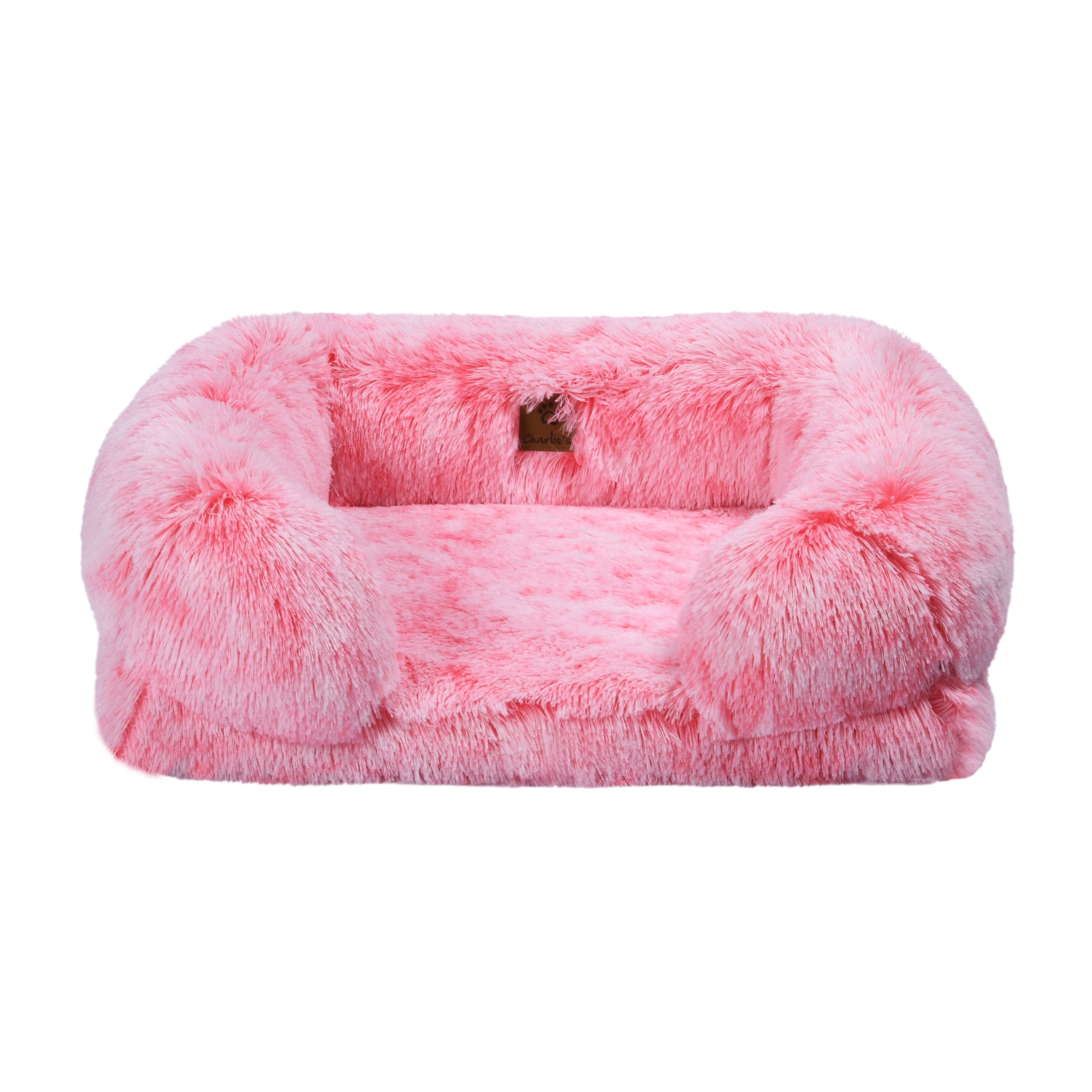 Pink small 2024 dog bed